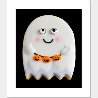 Cute Spooky Halloween Ghost Cookies Posters and Art